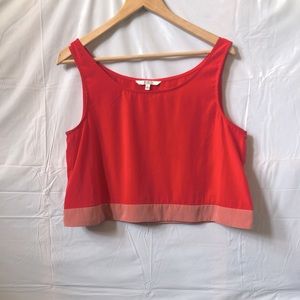 BB Dakota color block crop top tank